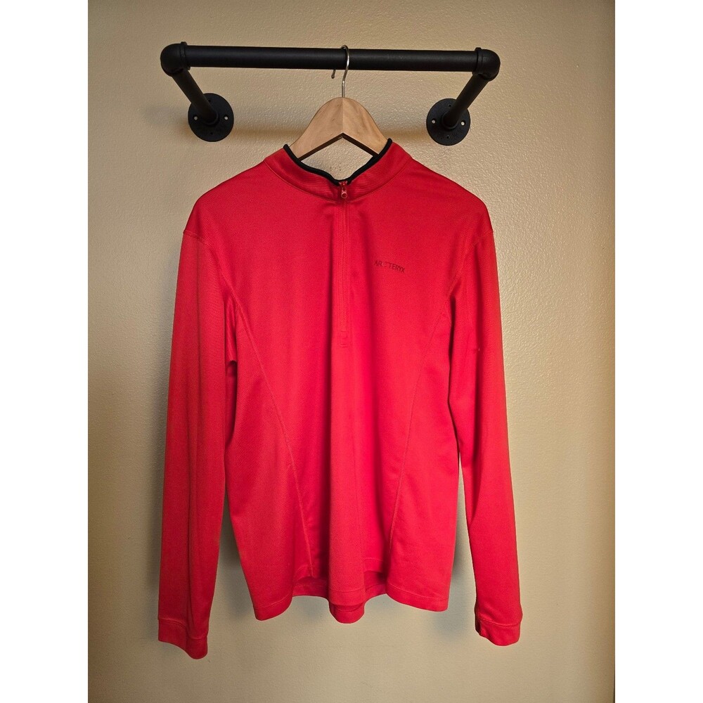 Arc'teryx Quarter Zip Pullover Sweatshirt Jacket‎ Orange Mens Size Medium?